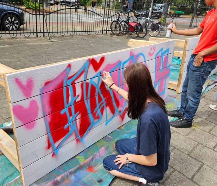 Graffiti cursus voor instellingen, scholen en jongeren