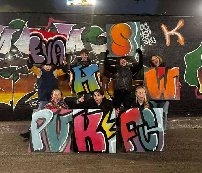 Graffiti kinderfeestje Gent Vlaanderen