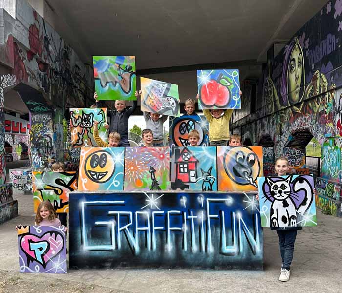 Graffiti kinderfeestjes Antwerpen