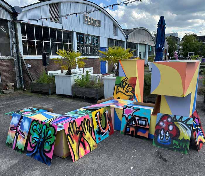 Graffiti workshops, bedrijfsuitjes en feestjes